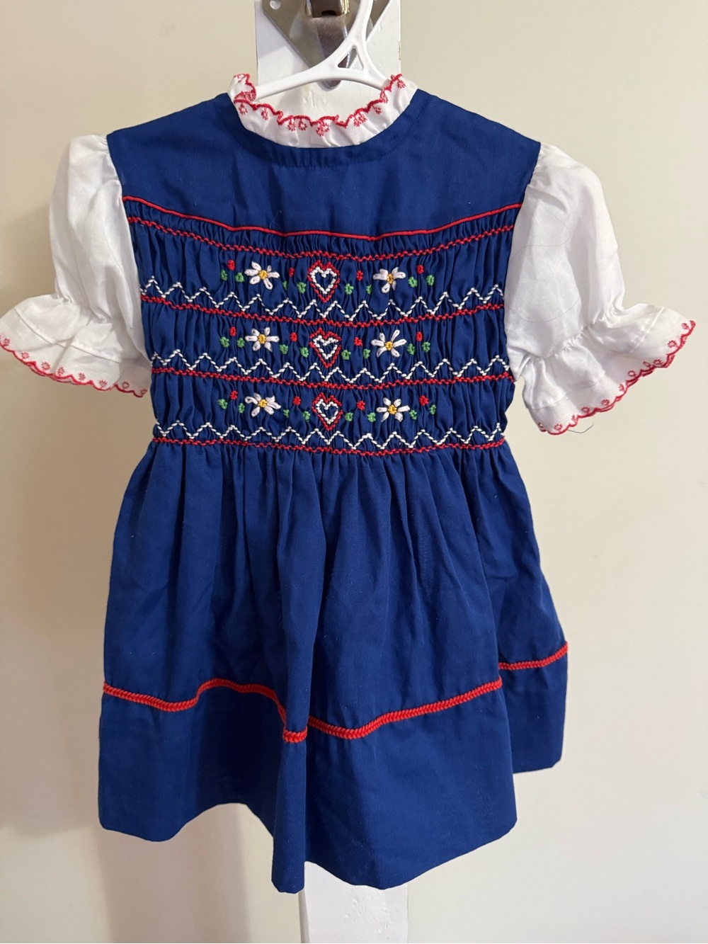 Vintage Polly Flinders Hand Smocked Dress